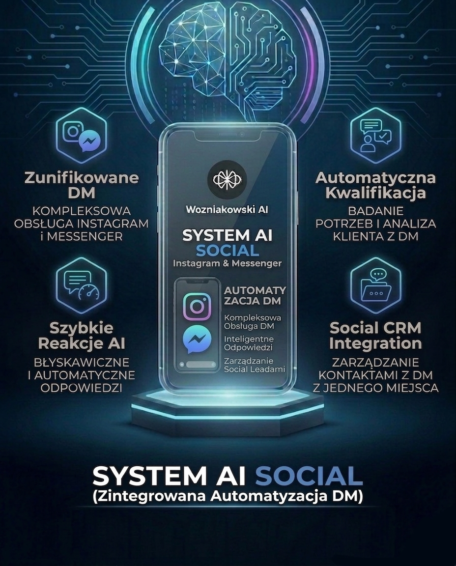 System AI Social – Instagram & Messenger (Automatyzacja DM)